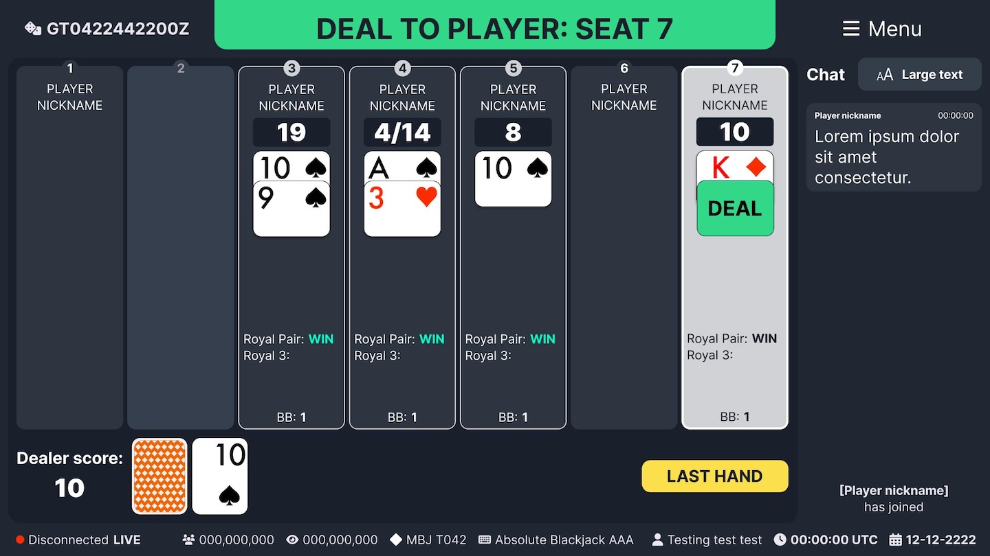 DealerUI-Blackjack-NewShoe